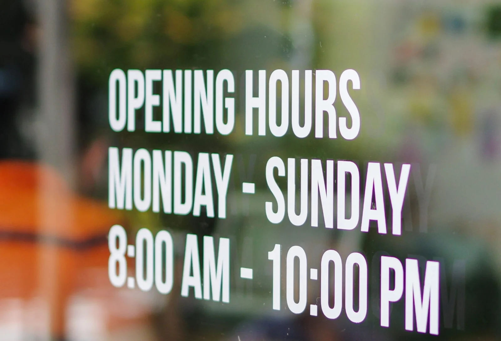 Open Hours Signage